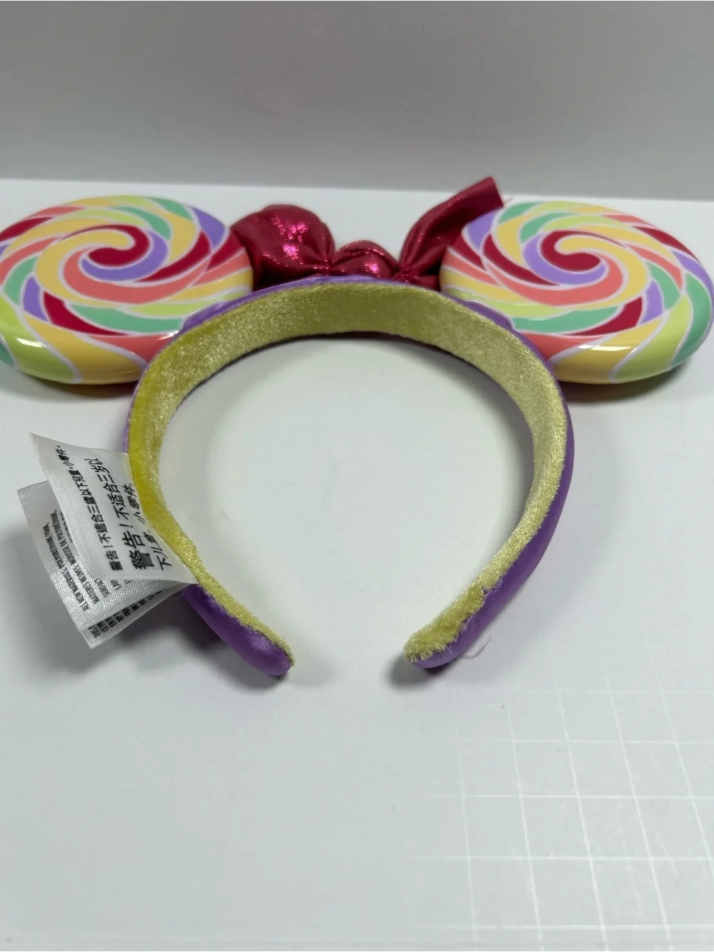 Disney Parks Minnie Ears Headband PinkBow Lollipop